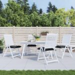 vidaXL Vankúše na paletové sedenie 4 ks čierne 50x50x7cm oxford. látka – Obrázok 4