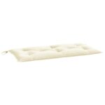 vidaXL Podložky na záh. lavičku 2ks krémové 100x50x7cm oxfordská látka – Obrázok 4