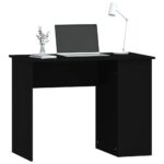 vidaXL Stôl čierny 100x55x75 cm spracované drevo – Obrázok 3