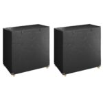 vidaXL Kryty na hojdaciu lavicu 2ks 8očiek 125x90x135/165cm polyetylén