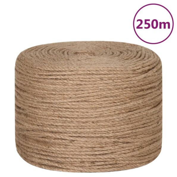vidaXL Jutové lano 250 m dlhé 8 mm hrubé – Obrázok 2