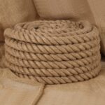 vidaXL Jutové lano 5 m dlhé 60 mm hrubé