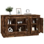 vidaXL Komoda dymový dub 102x35x55 cm spracované drevo – Obrázok 4