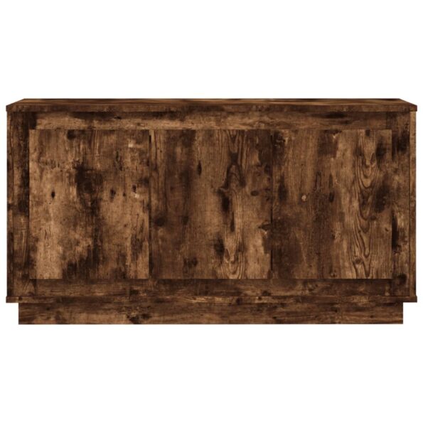vidaXL Komoda dymový dub 102x35x55 cm spracované drevo – Obrázok 5