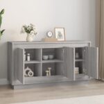 vidaXL Komoda sivá sonoma 102x35x55 cm spracované drevo – Obrázok 3