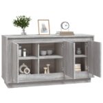 vidaXL Komoda sivá sonoma 102x35x55 cm spracované drevo – Obrázok 4