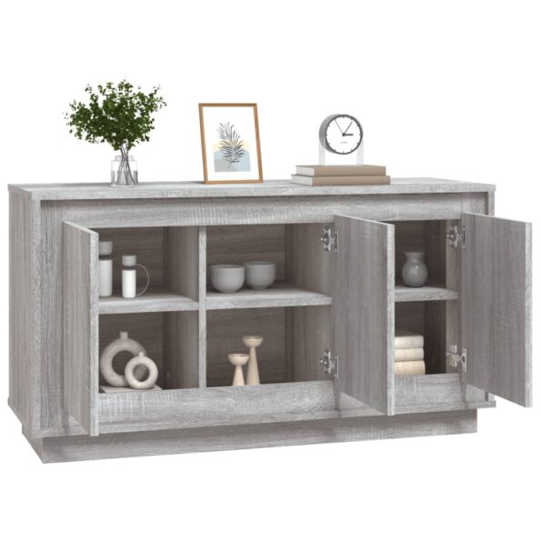 vidaXL Komoda sivá sonoma 102x35x55 cm spracované drevo – Obrázok 4