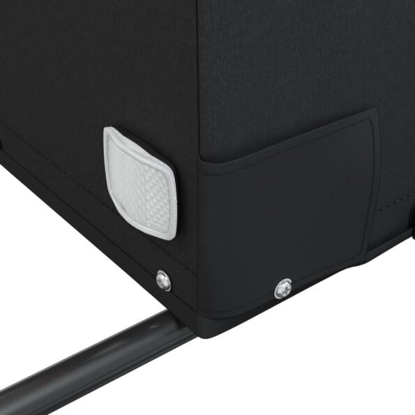 vidaXL Vozík za bicykel, čierno oranžový 45 kg, železo – Obrázok 10