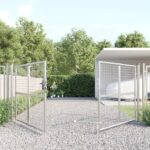 vidaXL Záhradná brána so sieťoviny strieborná 300x175 cm pozink. oceľ – Obrázok 3