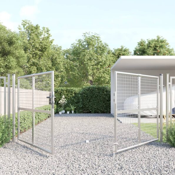VXL8720845845117_g_en_hd_1.jpg vidaXL Záhradná brána so sieťoviny strieborná 300x175 cm pozink. oceľ – Obrázok 3