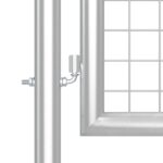 vidaXL Záhradná brána so sieťoviny strieborná 300x175 cm pozink. oceľ – Obrázok 5