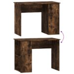 vidaXL Stôl dymový dub 100x55x75 cm spracované drevo – Obrázok 6