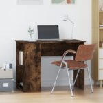 vidaXL Stôl dymový dub 100x55x75 cm spracované drevo