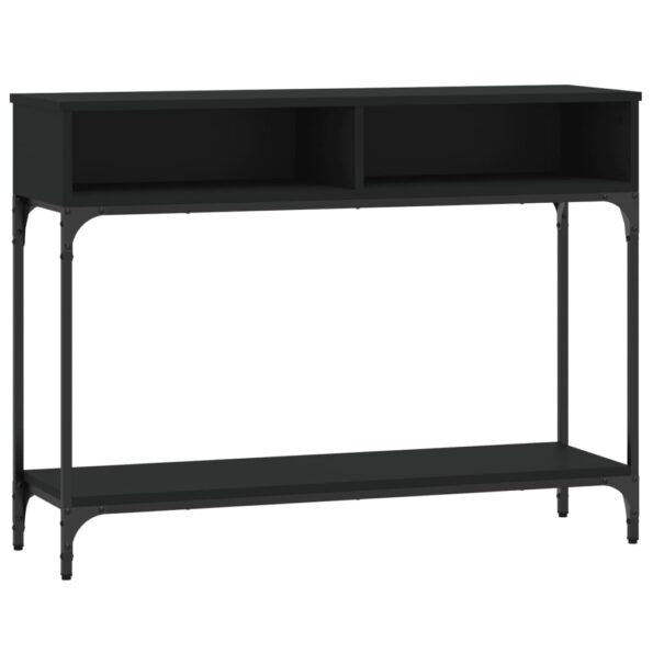vidaXL Konzolový stolík čierny 100x30,5x75 cm kompozitné drevo – Obrázok 2