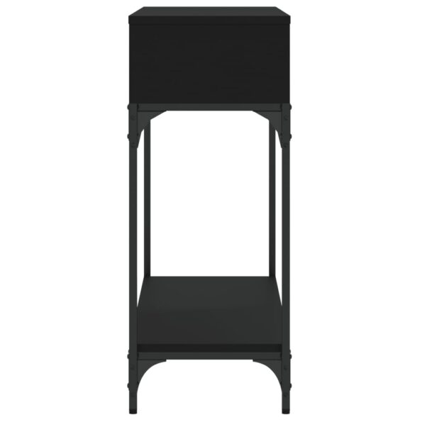 vidaXL Konzolový stolík čierny 100x30,5x75 cm kompozitné drevo – Obrázok 4