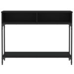 vidaXL Konzolový stolík čierny 100x30,5x75 cm kompozitné drevo – Obrázok 5
