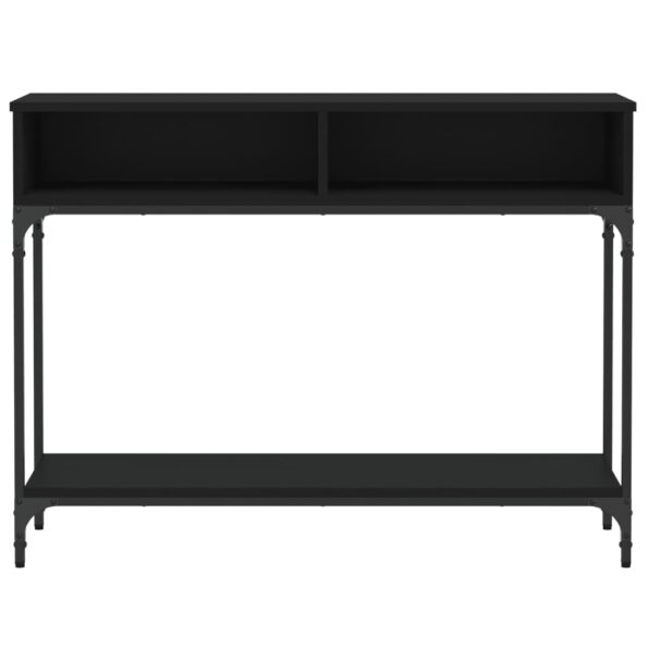 vidaXL Konzolový stolík čierny 100x30,5x75 cm kompozitné drevo – Obrázok 5