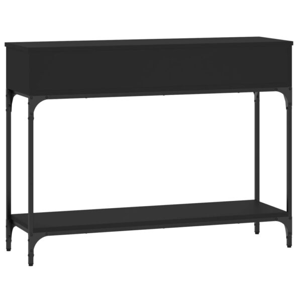 vidaXL Konzolový stolík čierny 100x30,5x75 cm kompozitné drevo – Obrázok 6