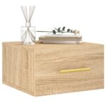 vidaXL Nástenné nočné stolíky 2 ks dub sonoma 35x35x20 cm – Obrázok 3