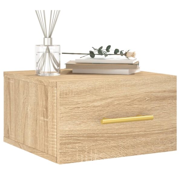 vidaXL Nástenné nočné stolíky 2 ks dub sonoma 35x35x20 cm – Obrázok 3
