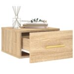 vidaXL Nástenné nočné stolíky 2 ks dub sonoma 35x35x20 cm – Obrázok 4