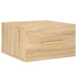 vidaXL Nástenné nočné stolíky 2 ks dub sonoma 35x35x20 cm – Obrázok 5