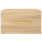 vidaXL Nástenné nočné stolíky 2 ks dub sonoma 35x35x20 cm – Obrázok 6