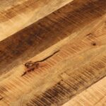 vidaXL Stolová doska Ø 70x1,5 cm okrúhla masívny surový mangovník – Obrázok 7