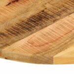 vidaXL Stolová doska Ø 80x1,5 cm okrúhla masívny surový mangovník – Obrázok 6