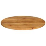 vidaXL Stolová doska Ø 70x3,8 cm okrúhla masívne mangovníkové drevo – Obrázok 3