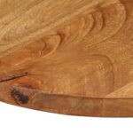 vidaXL Stolová doska Ø 70x3,8 cm okrúhla masívne mangovníkové drevo – Obrázok 6