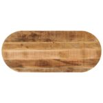 vidaXL Stolová doska 140x50x2,5 cm oválna masívny mangovník
