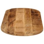 vidaXL Stolová doska 140x50x2,5 cm oválna masívny mangovník – Obrázok 4