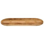 vidaXL Stolová doska 90x40x3,8 cm oválna oválna masívny mangovník – Obrázok 3