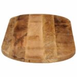 vidaXL Stolová doska 110x40x3,8 cm oválna masívny mangovník – Obrázok 4