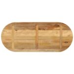 vidaXL Stolová doska 120x50x3,8 cm oválna masívny mangovník – Obrázok 5
