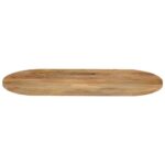 vidaXL Stolová doska 80x40x2,5 cm oválna masívny mangovník – Obrázok 3