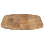 vidaXL Stolová doska 80x40x2,5 cm oválna masívny mangovník – Obrázok 4