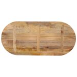 vidaXL Stolová doska 120x50x2,5 cm oválna masívny mangovník – Obrázok 5