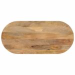 vidaXL Stolová doska 140x50x2,5 cm oválna masívny mangovník