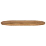 vidaXL Stolová doska 100x40x2,5 cm oválna masívny mangovník – Obrázok 3