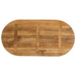vidaXL Stolová doska 100x40x2,5 cm oválna masívny mangovník – Obrázok 5