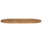 vidaXL Stolová doska 120x50x2,5 cm oválna masívny mangovník – Obrázok 3