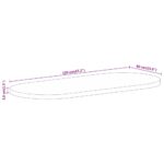 vidaXL Stolová doska 120x60x3,8 cm oválna masívny mangovník – Obrázok 8