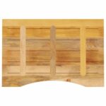 vidaXL Stolová doska so zakrivením 90x60x2,5 cm surový mangový masív – Obrázok 5