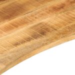 vidaXL Stolová doska so zakrivením 90x60x2,5 cm surový mangový masív – Obrázok 7