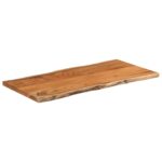 vidaXL Stolová doska 80x40x2,5 cm obdĺžnik masívna akácia živá hrana – Obrázok 2