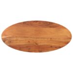 vidaXL Stolová doska 100x50x2,5 cm oválna masívna akácia
