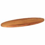 vidaXL Stolová doska 100x50x2,5 cm oválna masívna akácia – Obrázok 2