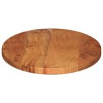 vidaXL Stolová doska 100x50x2,5 cm oválna masívna akácia – Obrázok 4